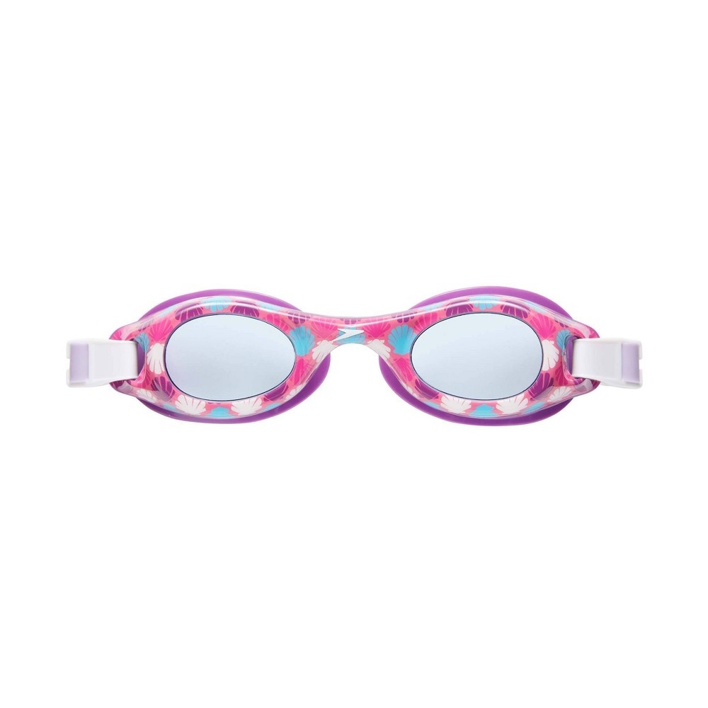 slide 2 of 3, Speedo Kids' Glide Print Goggles - Achroma/Celeste, 1 ct