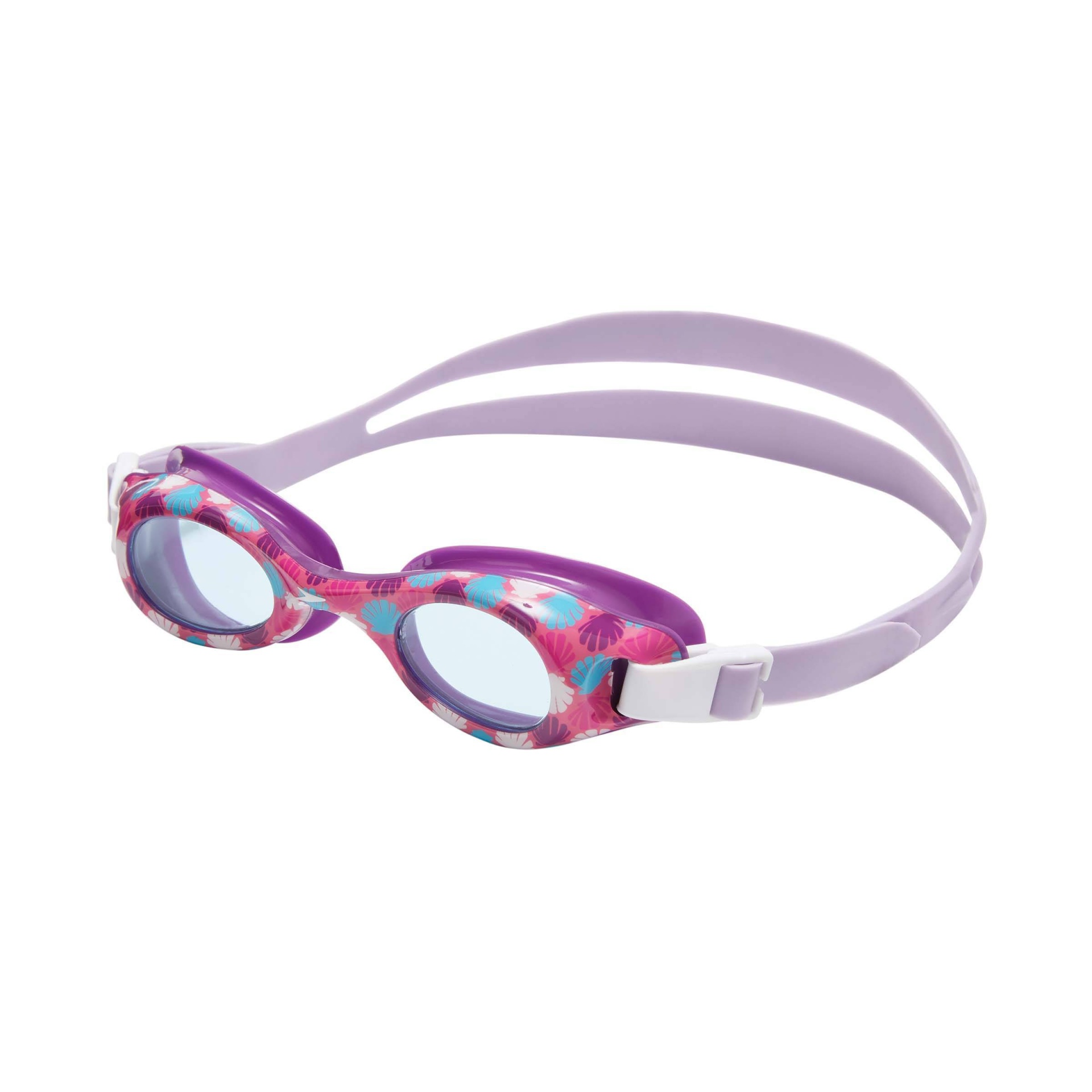 slide 1 of 3, Speedo Kids' Glide Print Goggles - Achroma/Celeste, 1 ct