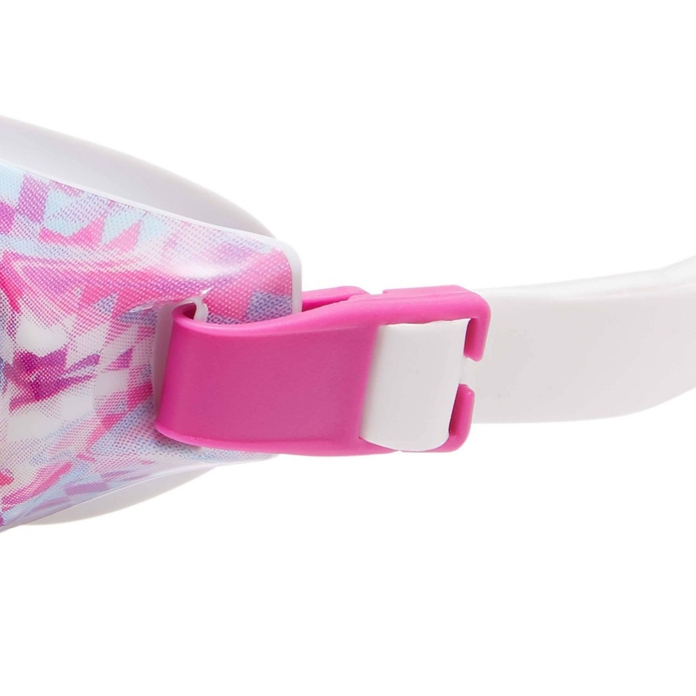 slide 3 of 3, Speedo Junior Glide Print Goggles - Achroma/Vermillion, 1 ct