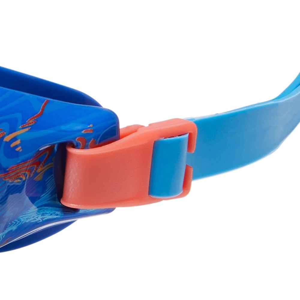 slide 3 of 3, Speedo Junior Glide Print Goggles - Ceramic/Orange/Jade, 1 ct