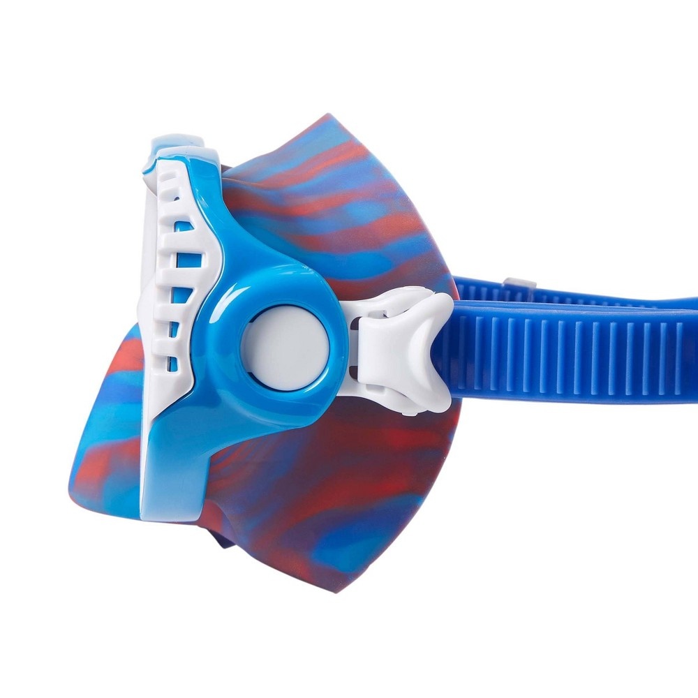 slide 3 of 3, Speedo Junior Windward Swim Mask - Tie Dye Blue/Gray, 1 ct