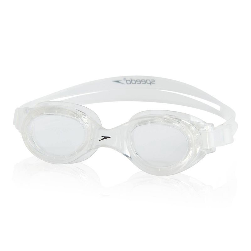 slide 1 of 6, Speedo Adult Boomerang Swim Goggles - Clear, 1 ct