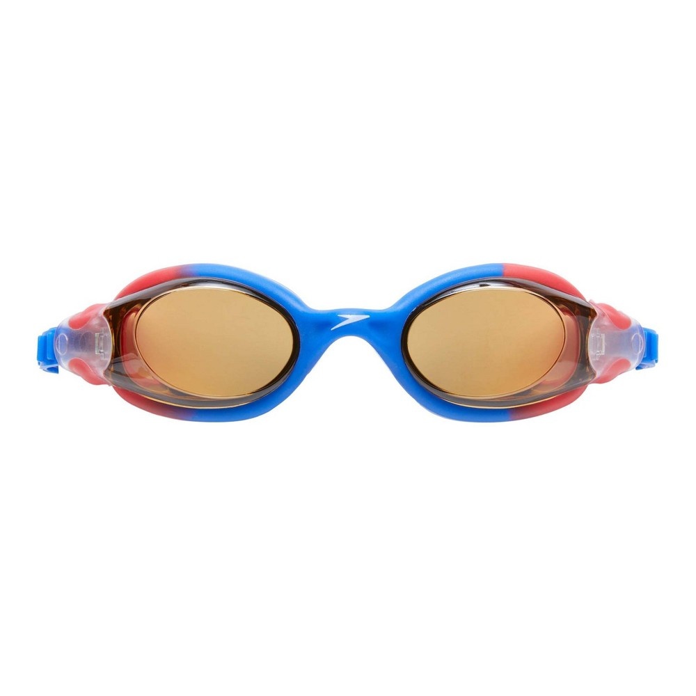 slide 2 of 3, Speedo Adult Hydrofusion Goggles - Tie Dye Blue/Amber, 1 ct