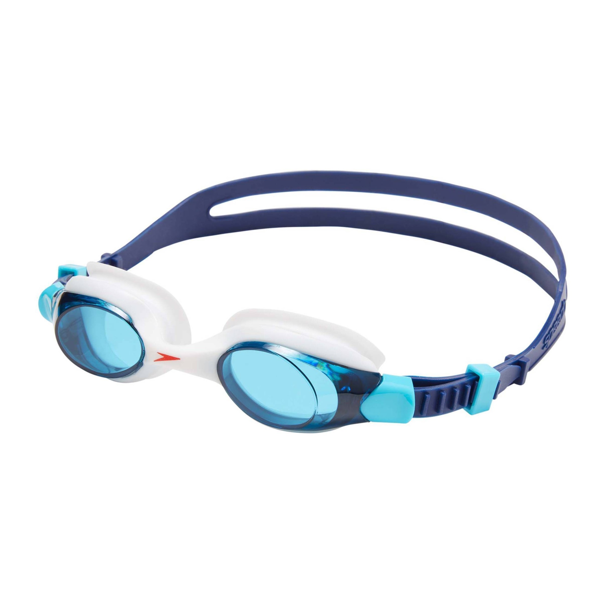 slide 1 of 3, Speedo Kids' Scuba Giggles Goggles - White/Cobalt, 1 ct