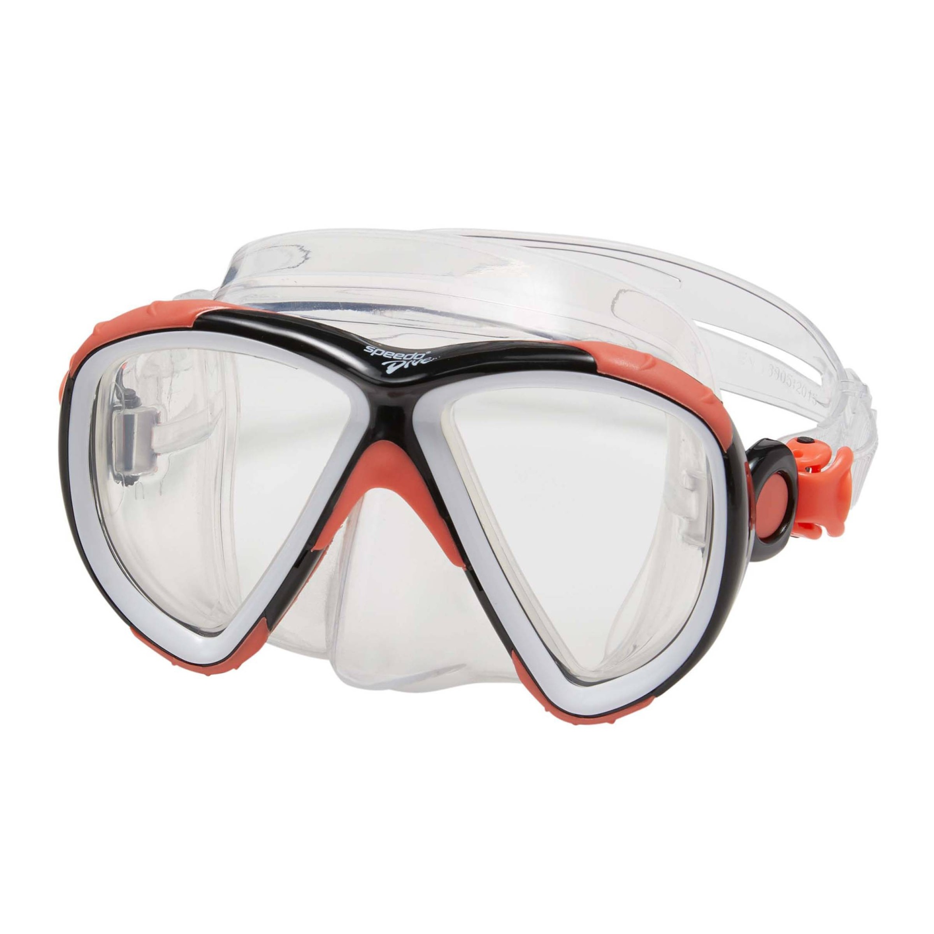 slide 1 of 3, Speedo Adult Explorer Dive Mask - Coral/Clear, 1 ct