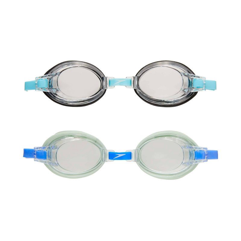 slide 3 of 3, Speedo Kids' 2pk Splasher Swim Goggles - Black/Hemlock, 2 ct