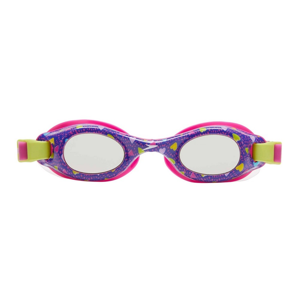 slide 2 of 3, Speedo Kids' Glide Print Goggles - Byzantium/Gray, 1 ct