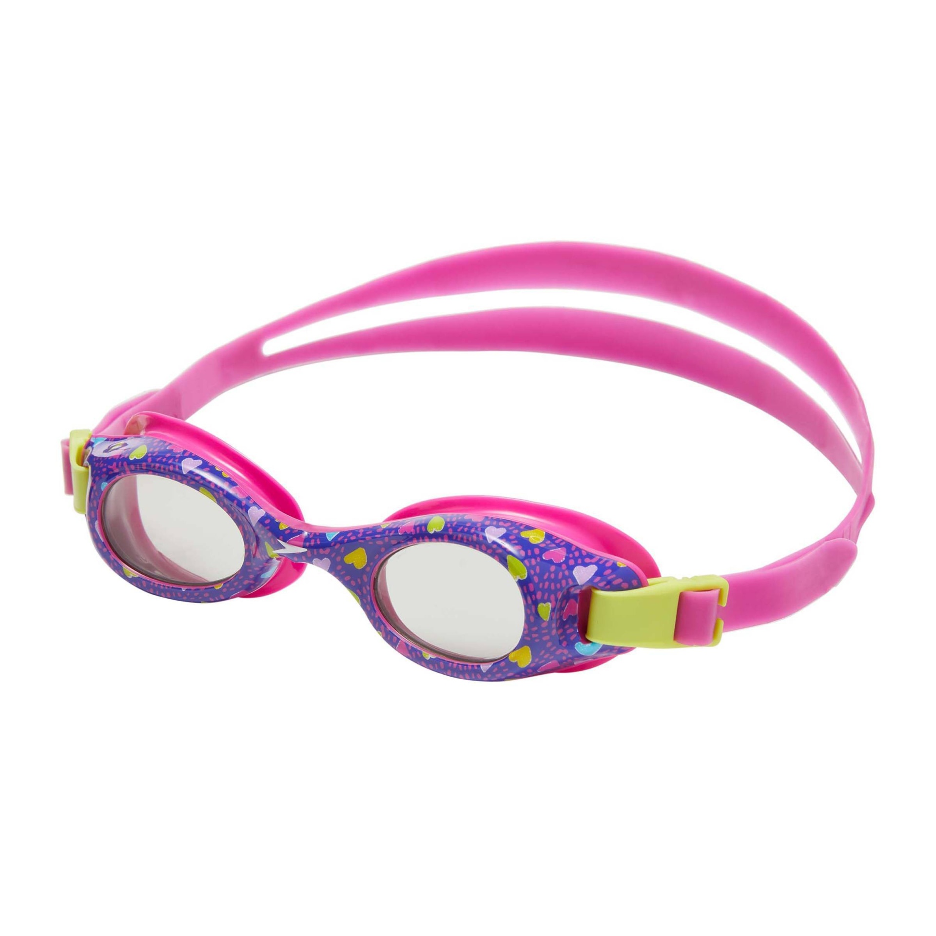 slide 1 of 3, Speedo Kids' Glide Print Goggles - Byzantium/Gray, 1 ct