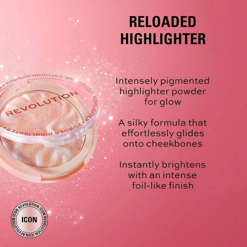 slide 7 of 7, Makeup Revolution Highlight Reloaded Highlighter - Just My Type - 0.22oz, 0.22 oz