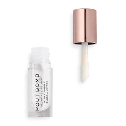 Makeup Revolution Pout Bomb Plumping Gloss - Clear - 0.15 fl oz