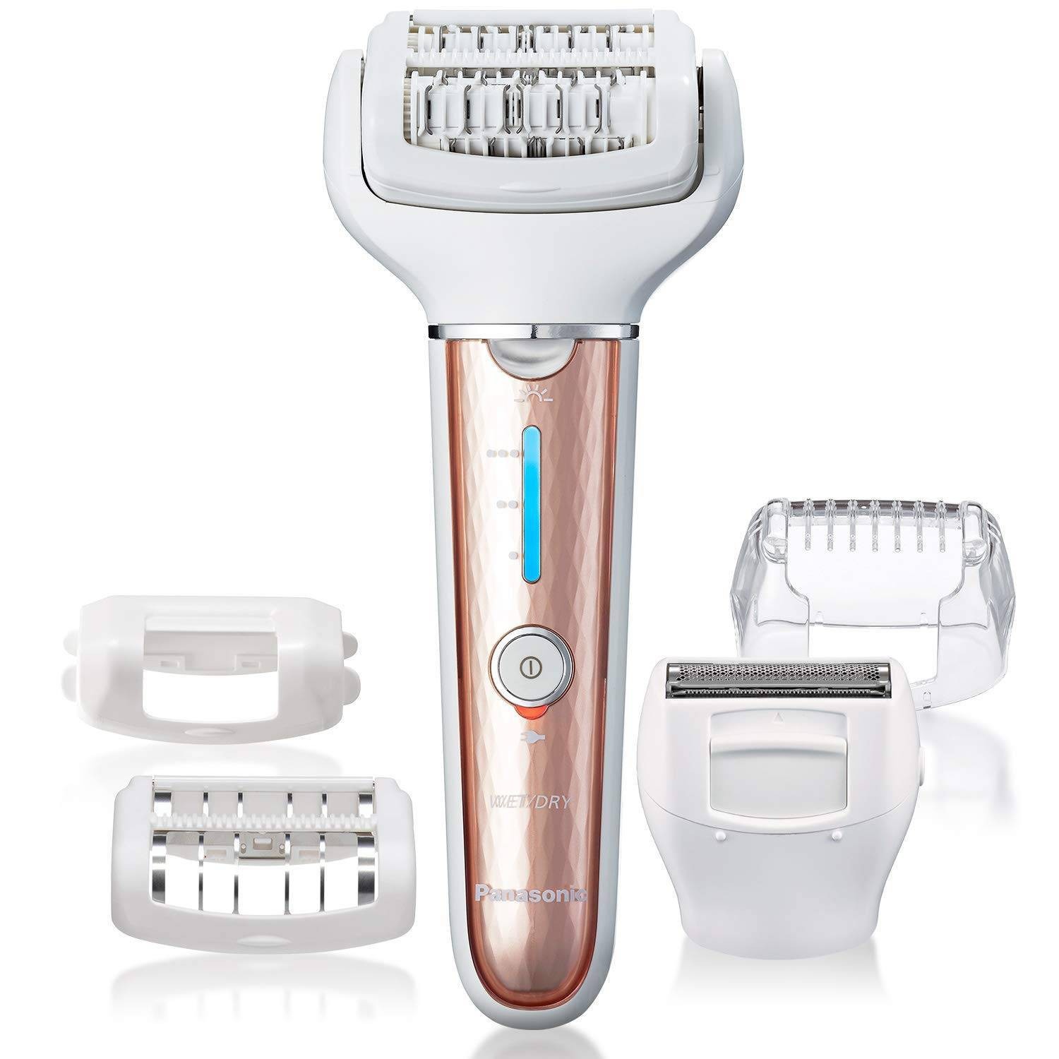 slide 1 of 7, Panasonic Premium Cordless Epilator for Wet & Dry with 5 Attachments, 1 ct