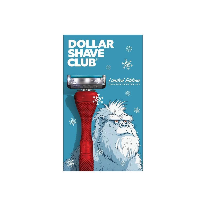 slide 1 of 7, Dollar Shave Club 6-Blade Men's Razor Starter Set - 1 Handle + 2 Cartridges, 1 ct