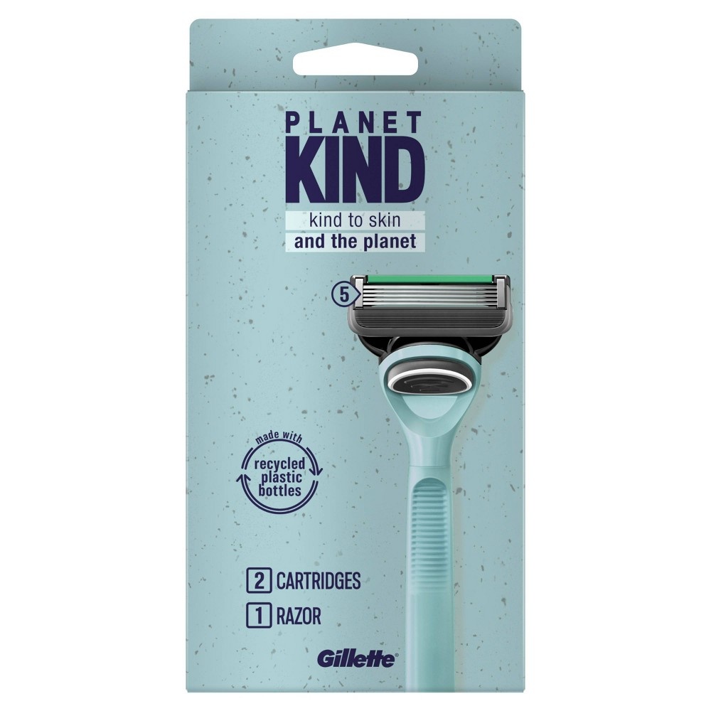 slide 5 of 7, Planet KIND by Gillette 5-Blade Razor + 2 Razor Blade Refills, 1 ct