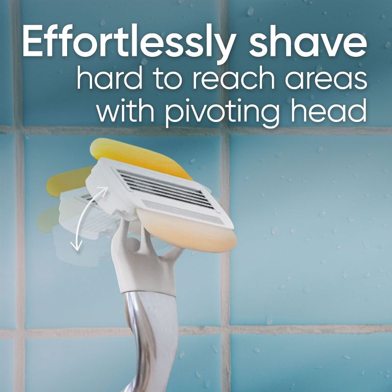 slide 8 of 8, Venus Comfortglide with Olay Coconut Women's Razor + 2 Razor Blade Refills, 1 ct