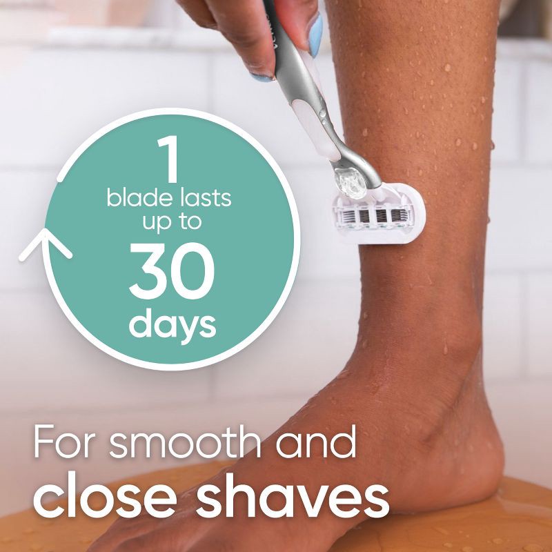 slide 5 of 8, Venus Deluxe Smooth Sensitive Women's Razor + 2 Razor Blade Refills, 1 ct