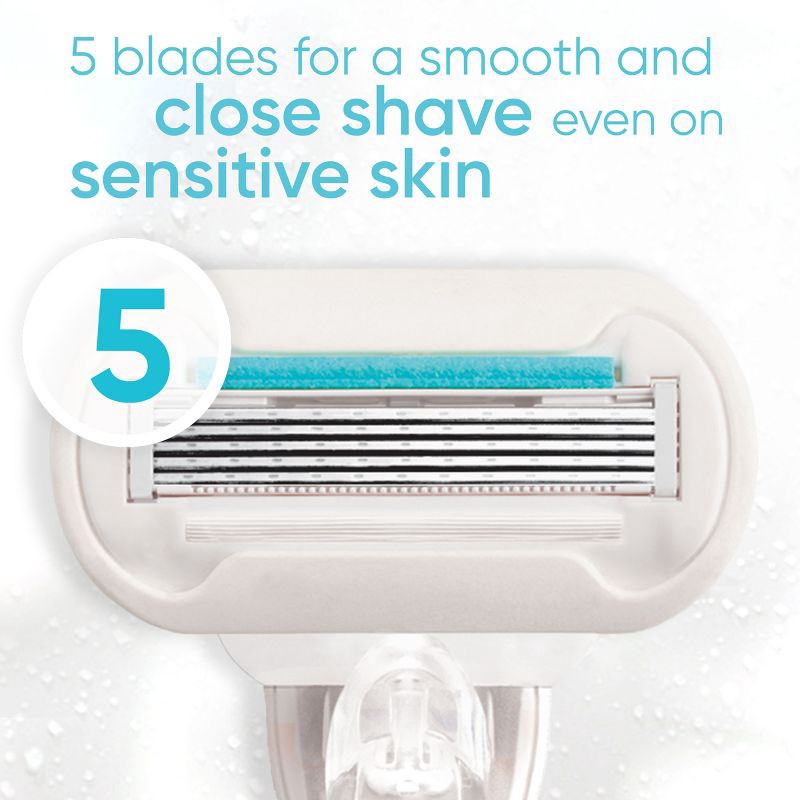 slide 8 of 8, Venus Deluxe Smooth Sensitive Women's Razor + 2 Razor Blade Refills, 1 ct