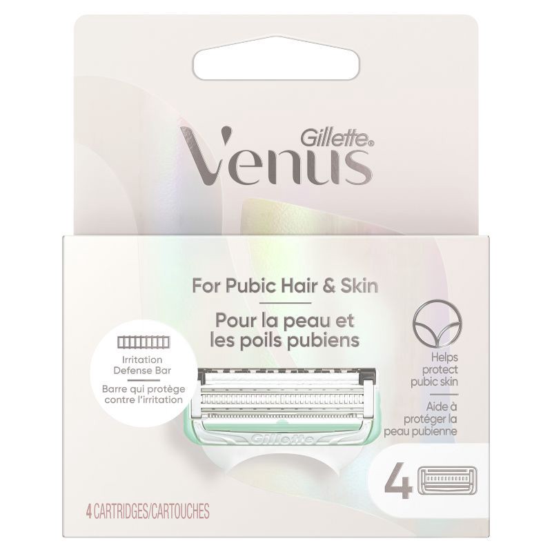 slide 2 of 7, Venus for Pubic Hair & Skin Women's Razor Blade Refills - 4ct, 4 ct