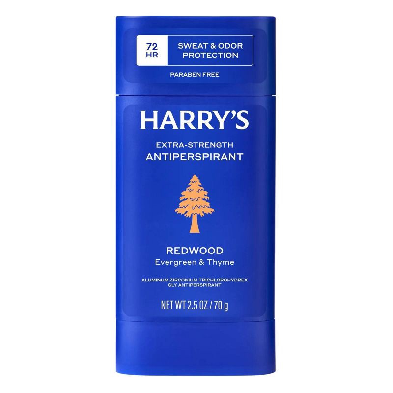 slide 1 of 8, Harry's Redwood Extra-Strength Solid Antiperspirant Stick for Men - 2.5oz: Paraben-Free, Sulfate-Free, Normal Skin, 2.5 oz