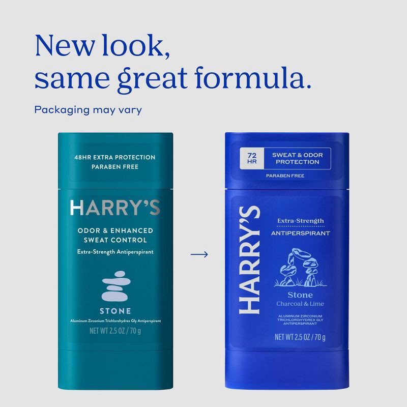 slide 2 of 8, Harry's Extra-Strength Solid Antiperspirant & Deodorant for Men Stone - 2.5oz, 2.5 oz