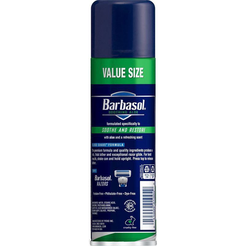 slide 2 of 3, Barbasol Shaving Cream Aloe - 10.5oz, 10.5 oz