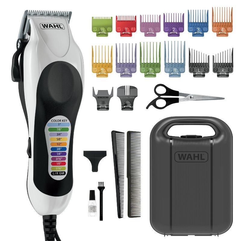 slide 2 of 10, Wahl Color Pro Plus Corded Electric Hair Clipper Set with Color Coded Attachment Guards, 1 ct