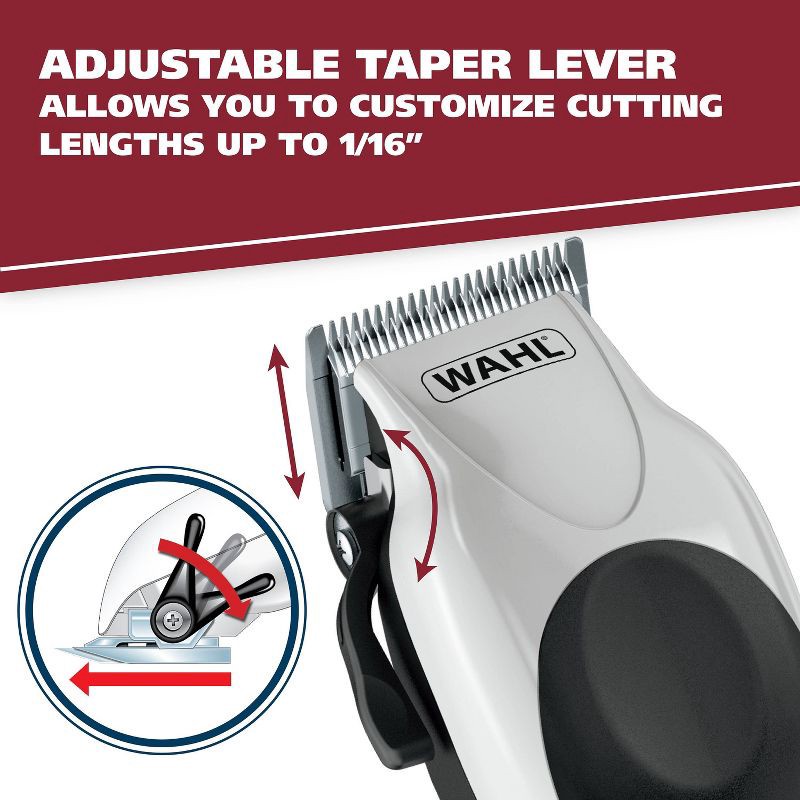 slide 5 of 10, Wahl Color Pro Plus Corded Electric Hair Clipper Set with Color Coded Attachment Guards, 1 ct