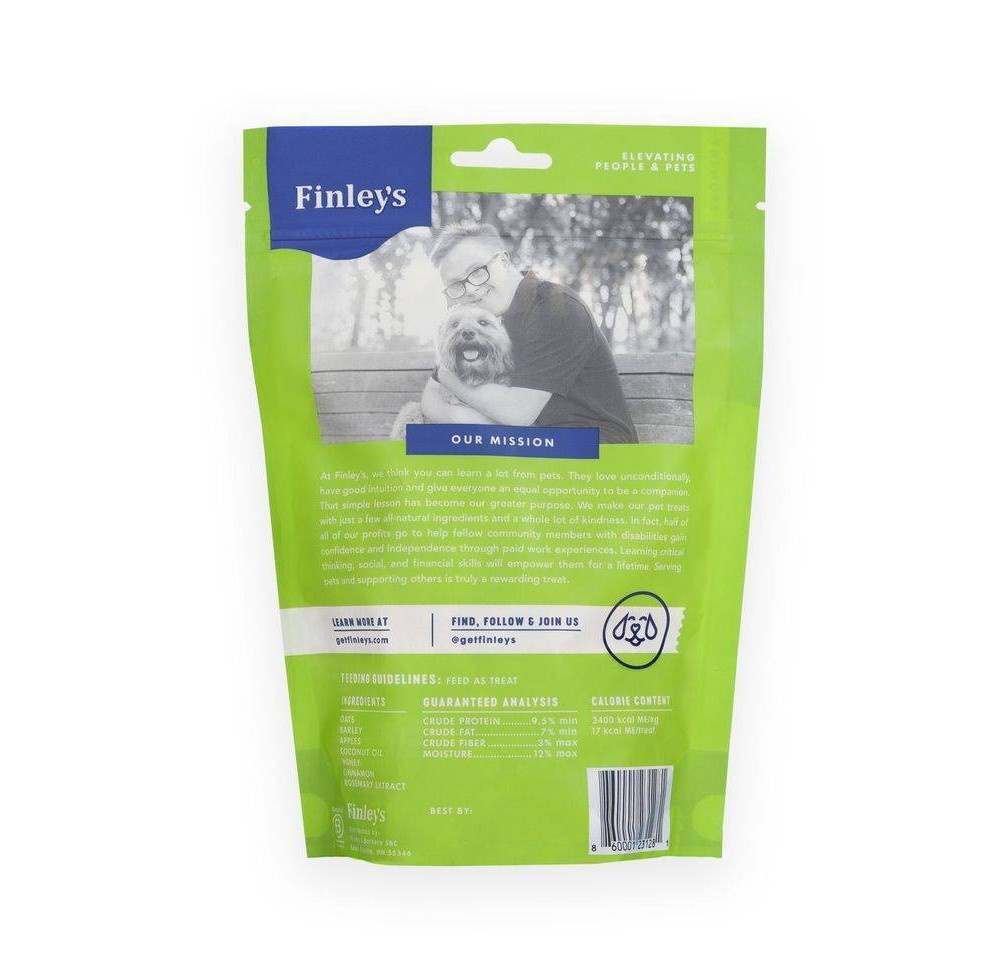 slide 5 of 7, Finley's All Natural Apple and Cinnamon Biscuit Dog Treats - 12oz, 12 oz