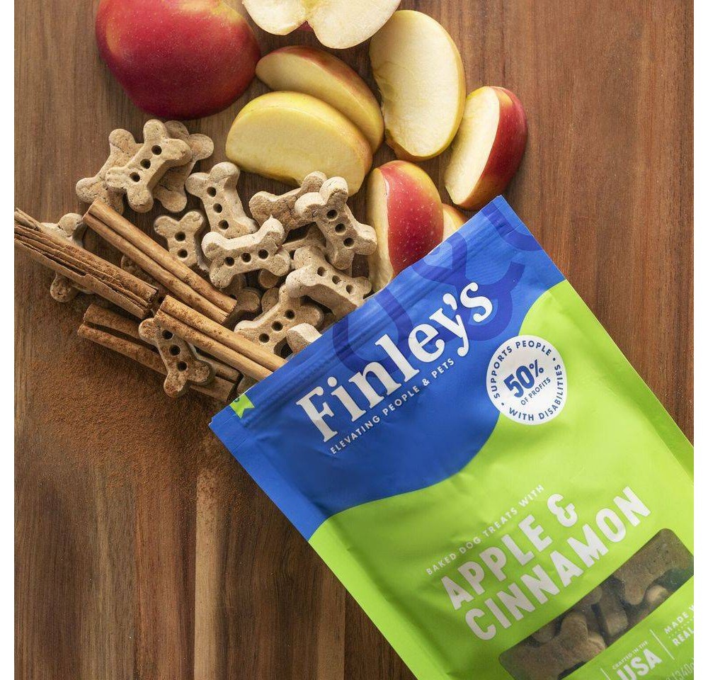slide 6 of 7, Finley's All Natural Apple and Cinnamon Biscuit Dog Treats - 12oz, 12 oz