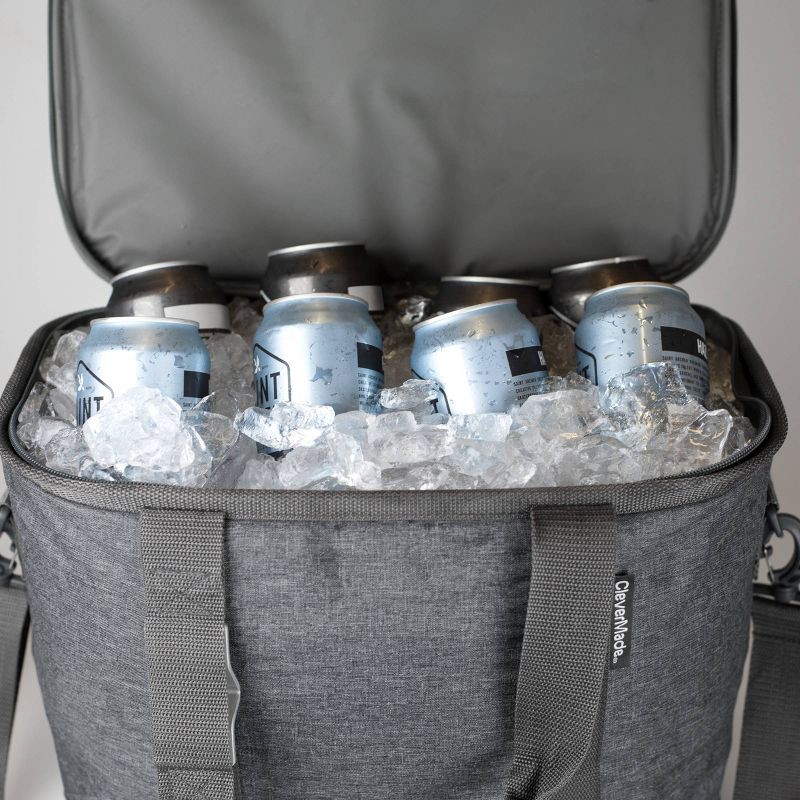 CleverMade Eco Tahoe Soft Sided Collapsible 21qt Cooler - Gray 1 ct | Shipt