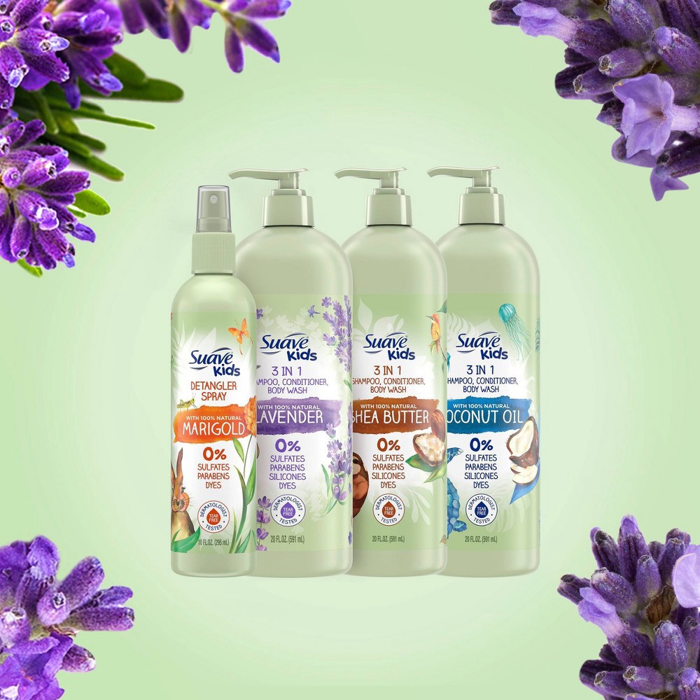 slide 6 of 7, Suave Kids' Naturals Lavender 3-in-1 Shampoo Conditioner & Body Wash - 20 fl oz, 20 fl oz