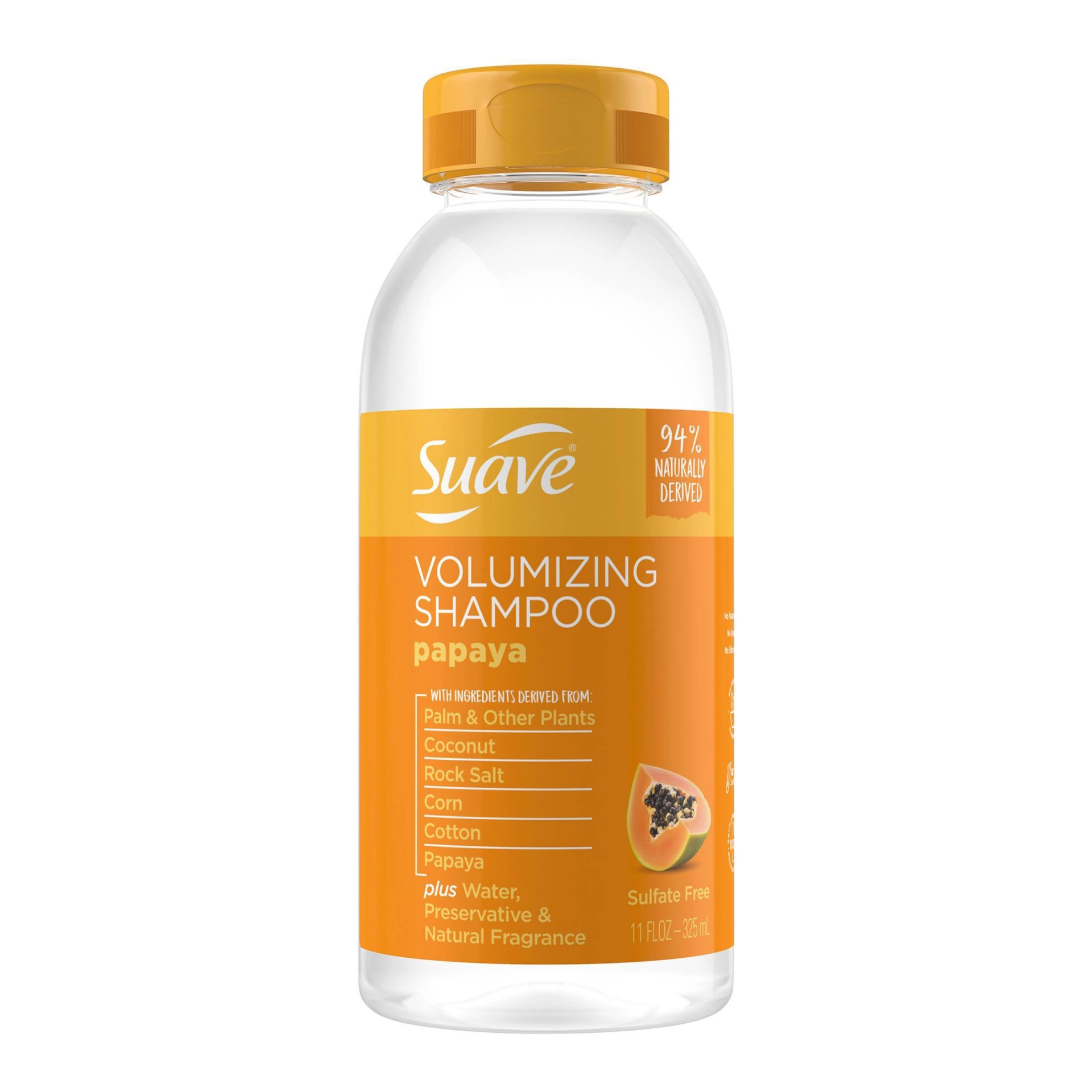 slide 1 of 5, Suave Naturally Derived Papaya Volumizing Shampoo - 11 fl oz, 11 fl oz