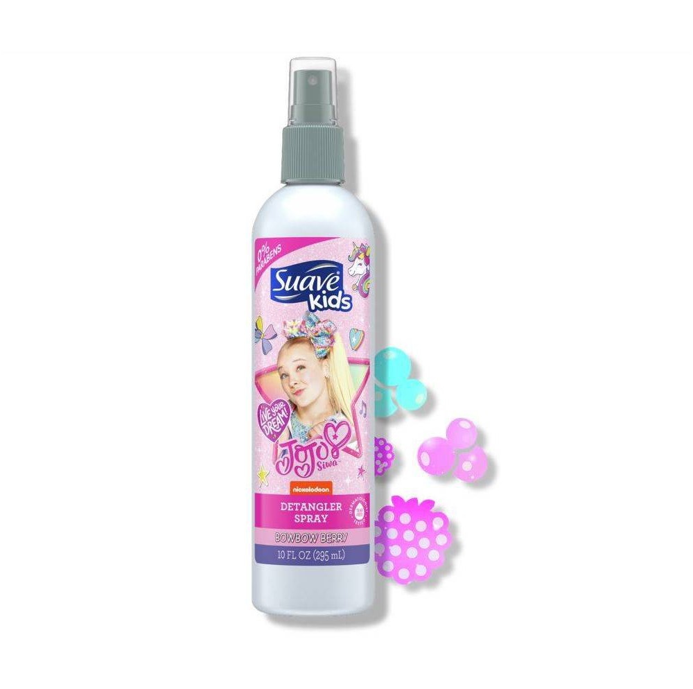 slide 4 of 5, Suave Kids JoJo Siwa BowBow Berry Hair Detangler Spray, 10 fl oz