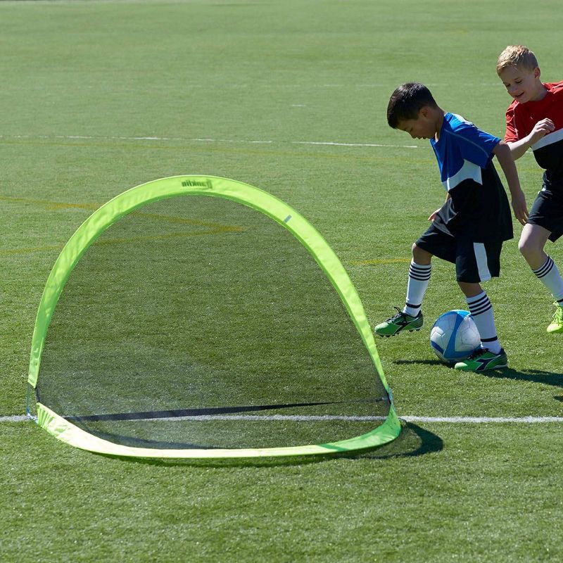 slide 6 of 7, Franklin Sports 4'x3' Blackhawk Pop Up Soccer Goal Set with Carry Bag, 1 ct