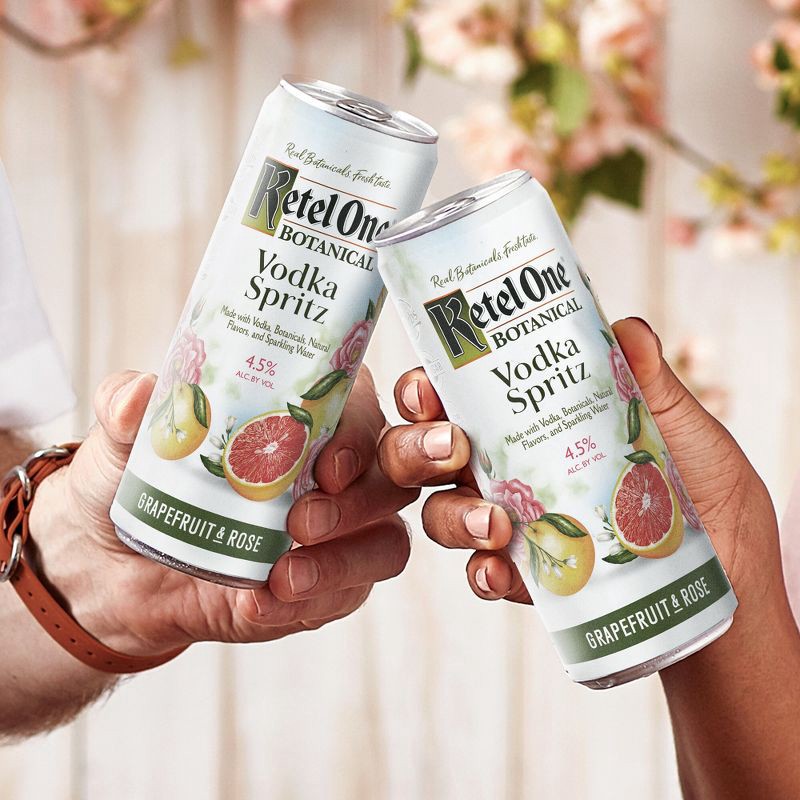 slide 4 of 6, Ketel One Botanical Grapefruit & Rose Vodka Spritz - 4pk/355ml Cans, 4 ct; 355 ml