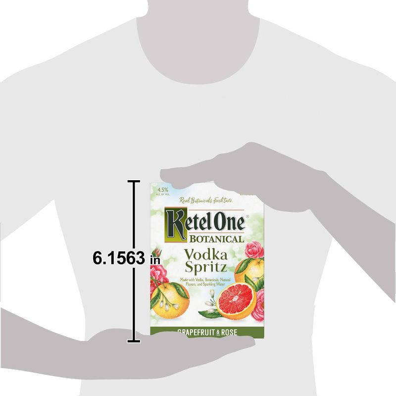 slide 6 of 6, Ketel One Botanical Grapefruit & Rose Vodka Spritz - 4pk/355ml Cans, 4 ct; 355 ml