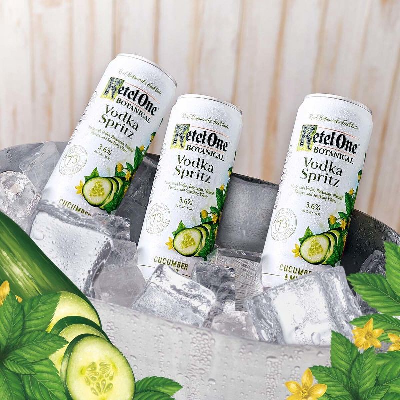 slide 2 of 5, Ketel One Botanical Cucumber & Mint Vodka Spritz - 4pk/355ml Cans, 4 ct; 355 ml
