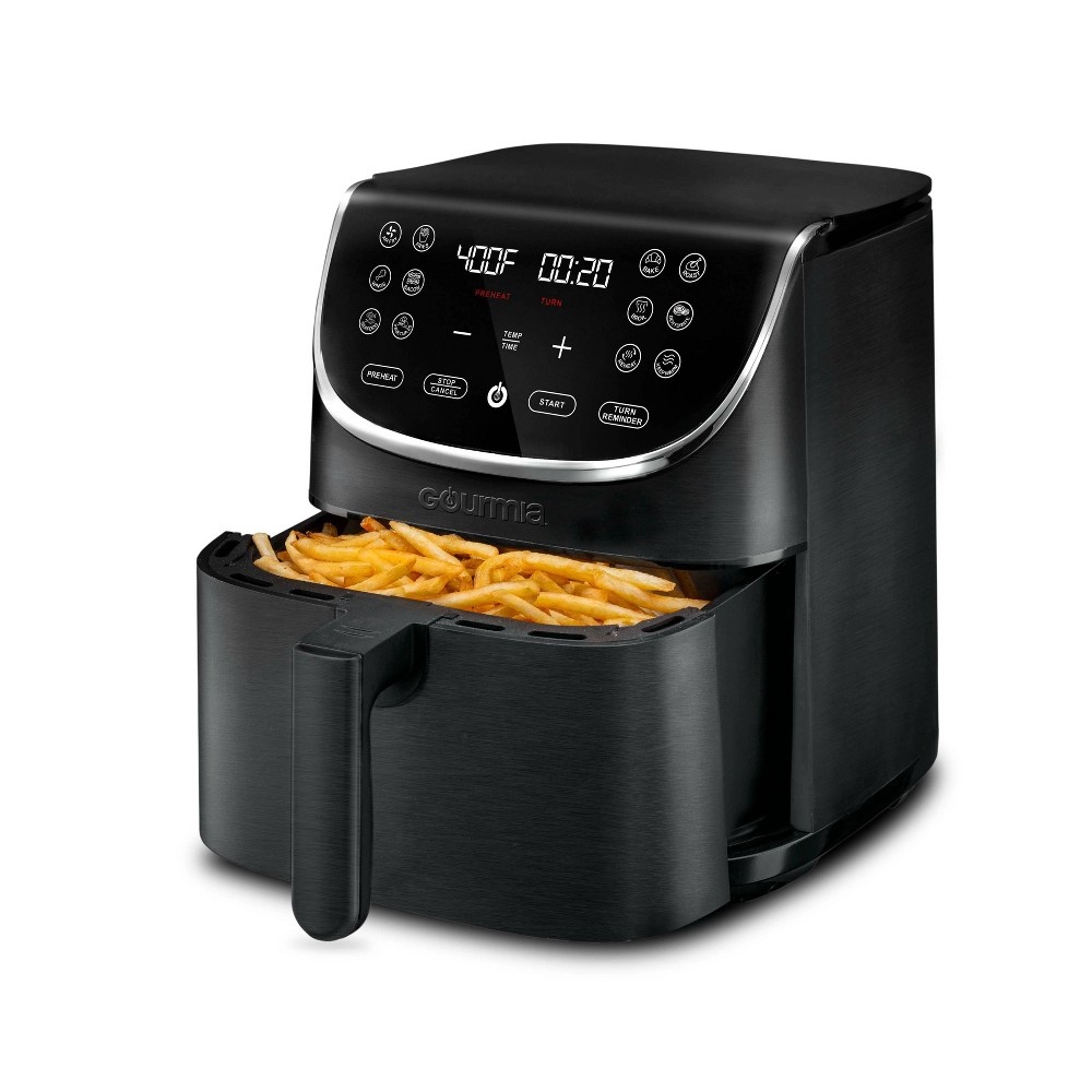 slide 2 of 3, Gourmia Digital Air Fryer - Black, 7 qt