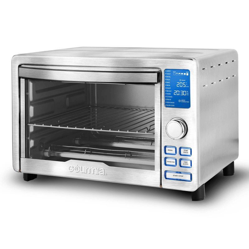 slide 7 of 7, Gourmia Digital Stainless Steel Toaster Oven Air Fryer – Stainless Steel, 1 ct