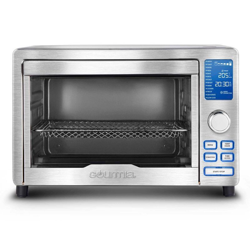 slide 1 of 7, Gourmia Digital Stainless Steel Toaster Oven Air Fryer – Stainless Steel, 1 ct
