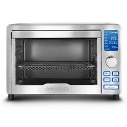 Gourmia Digital Stainless Steel Toaster Oven Air Fryer – Stainless Steel: 1700W, Dishwasher-Safe, Airfryer Toaster Oven