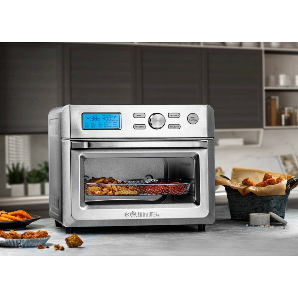 slide 3 of 11, Gourmia Digital Stainless Steel 16-in-1 Toaster Oven Air Fryer - Silver, 1 ct