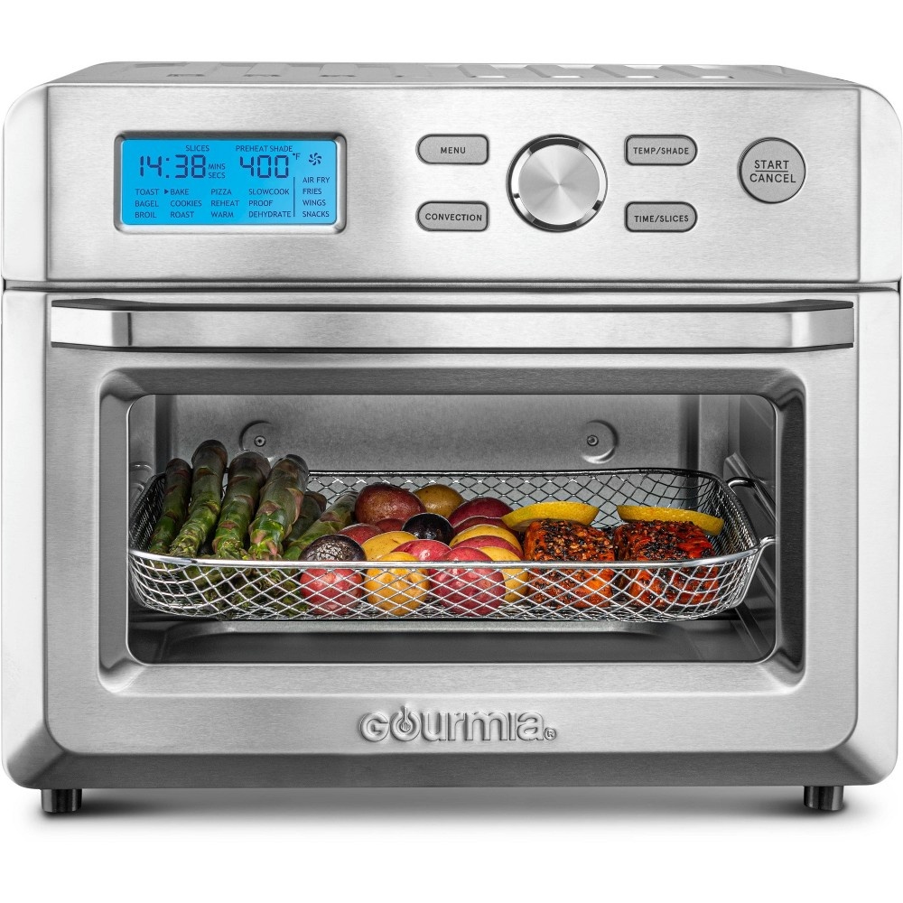 Gourmia Digital Stainless Steel 16-in-1 Toaster Oven Air Fryer - Silver Gourmia Digital Stainless Steel Toaster Oven Air Fryer