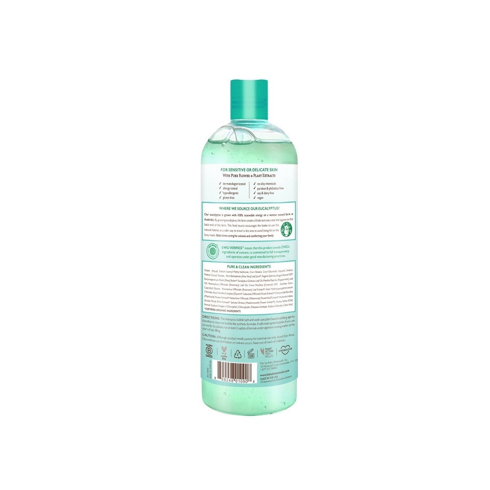 slide 2 of 3, Babo Botanicals Eucalyptus Remedy Shampoo Bubble Bath & Wash, 15 fl oz
