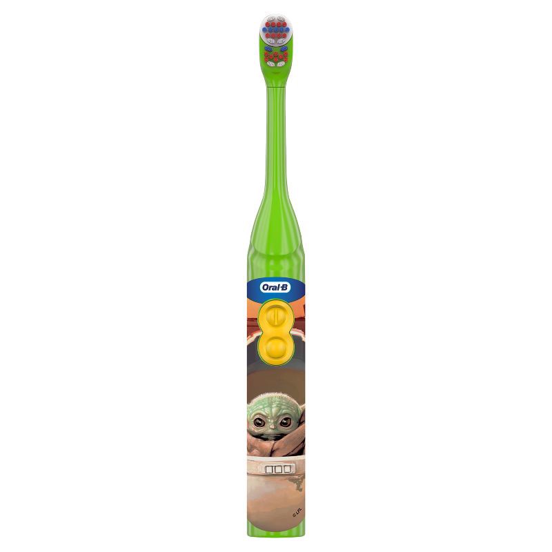 slide 2 of 6, Oral-B Kid's Battery Toothbrush featuring Star Wars The Mandalorian, Soft Bristles, for Kids 3+, 1 ct