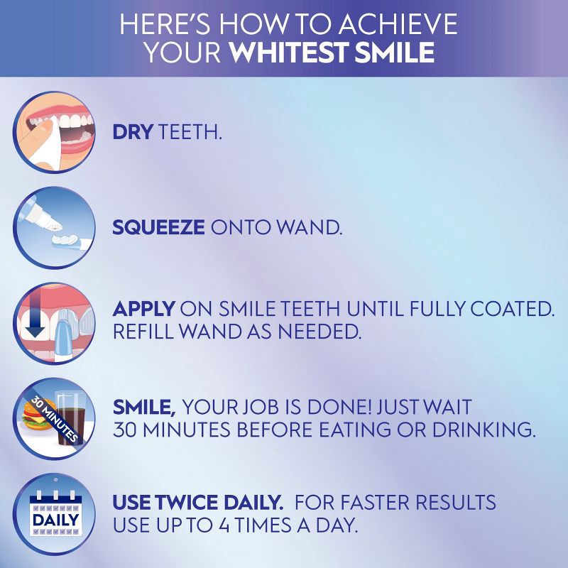 slide 3 of 10, Crest 3DWhite Daily Whitening Serum Advanced Enamel White Teeth Whitening Treatment - 0.63 oz, 0.63 oz