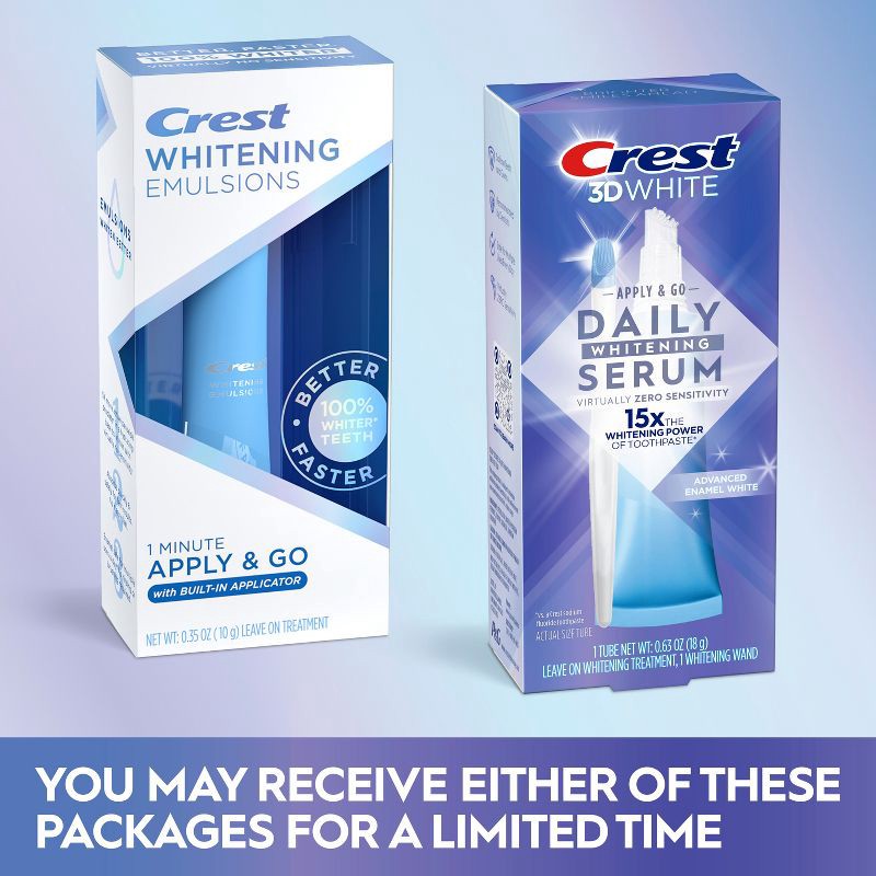 slide 10 of 10, Crest 3DWhite Daily Whitening Serum Advanced Enamel White Teeth Whitening Treatment - 0.63 oz, 0.63 oz