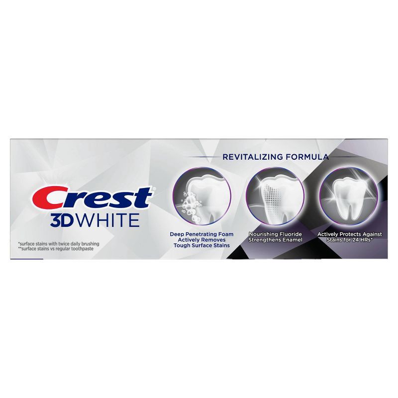 slide 2 of 12, Crest 3D White Brilliance Charcoal Teeth Whitening Toothpaste - 3.5oz, 3.5 oz