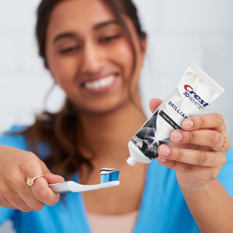 slide 7 of 12, Crest 3D White Brilliance Charcoal Teeth Whitening Toothpaste - 3.5oz, 3.5 oz