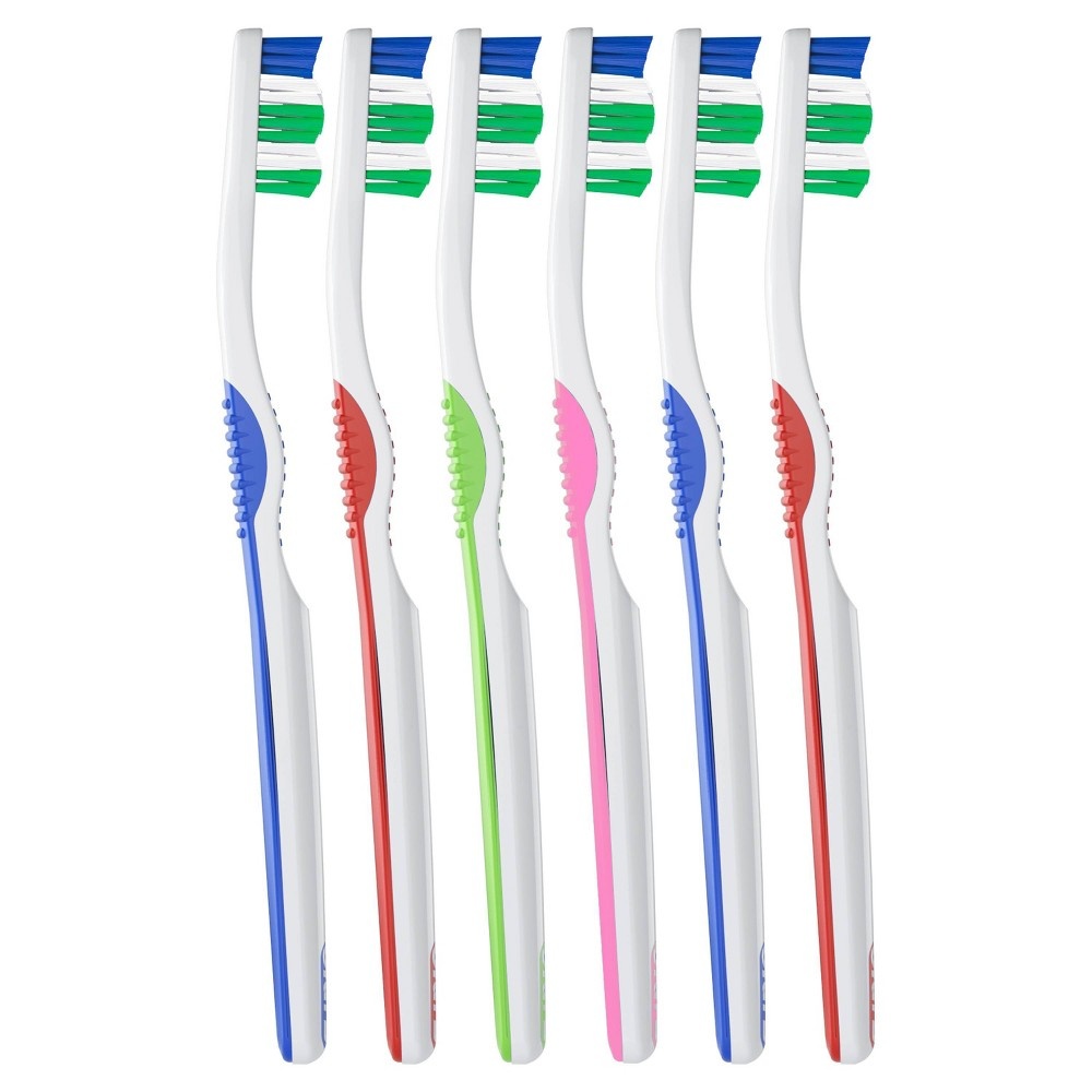 slide 4 of 4, Oral-B Fresh & Clean Toothbrushes - Medium, 6 ct