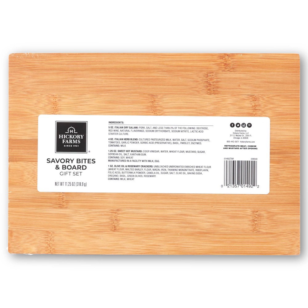 slide 2 of 3, Hickory Farms Savory Bites & Board Gift Set - 11.25oz, 11.25 oz